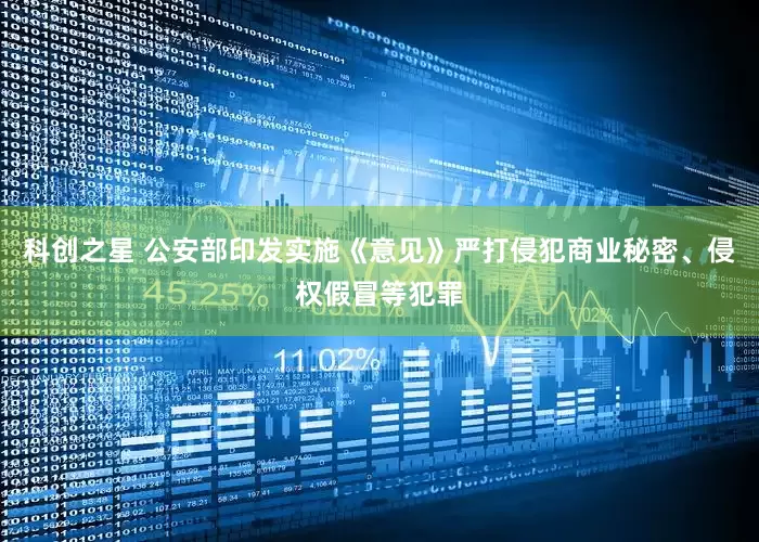 科创之星 公安部印发实施《意见》严打侵犯商业秘密、侵权假冒等犯罪